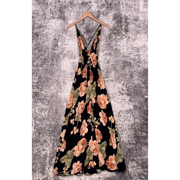 Reformation Dresses & Skirts - Reformation Dress 2 Womens Dima Black Floral Flowy Maxi